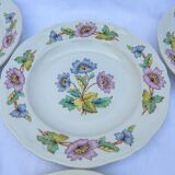 Set of 6 deep plates Moulins des Loups et Orchies