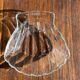 7 vintage shell-shaped bowls in Pyrex glass from France
