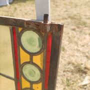 Old stained glass window