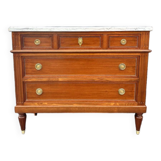 Louis XVI style mahogany chest of drawers