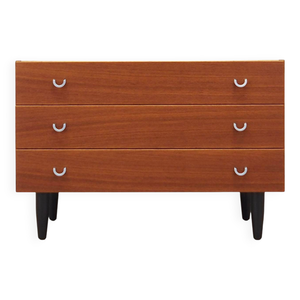 Commode en teck, design scandinave, années 1970, fabrication : ÆJM Møbler