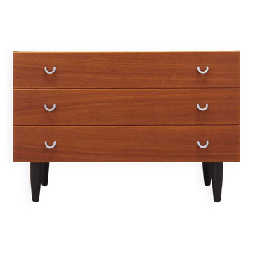Teak chest of drawers, Scandinavian design, 1970s, manufacture: ÆJM Møbler