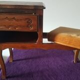 Side table with bench