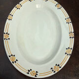 Plat ovale faïencerie d’Onnaing