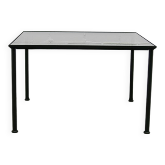 vintage black metal coffee table