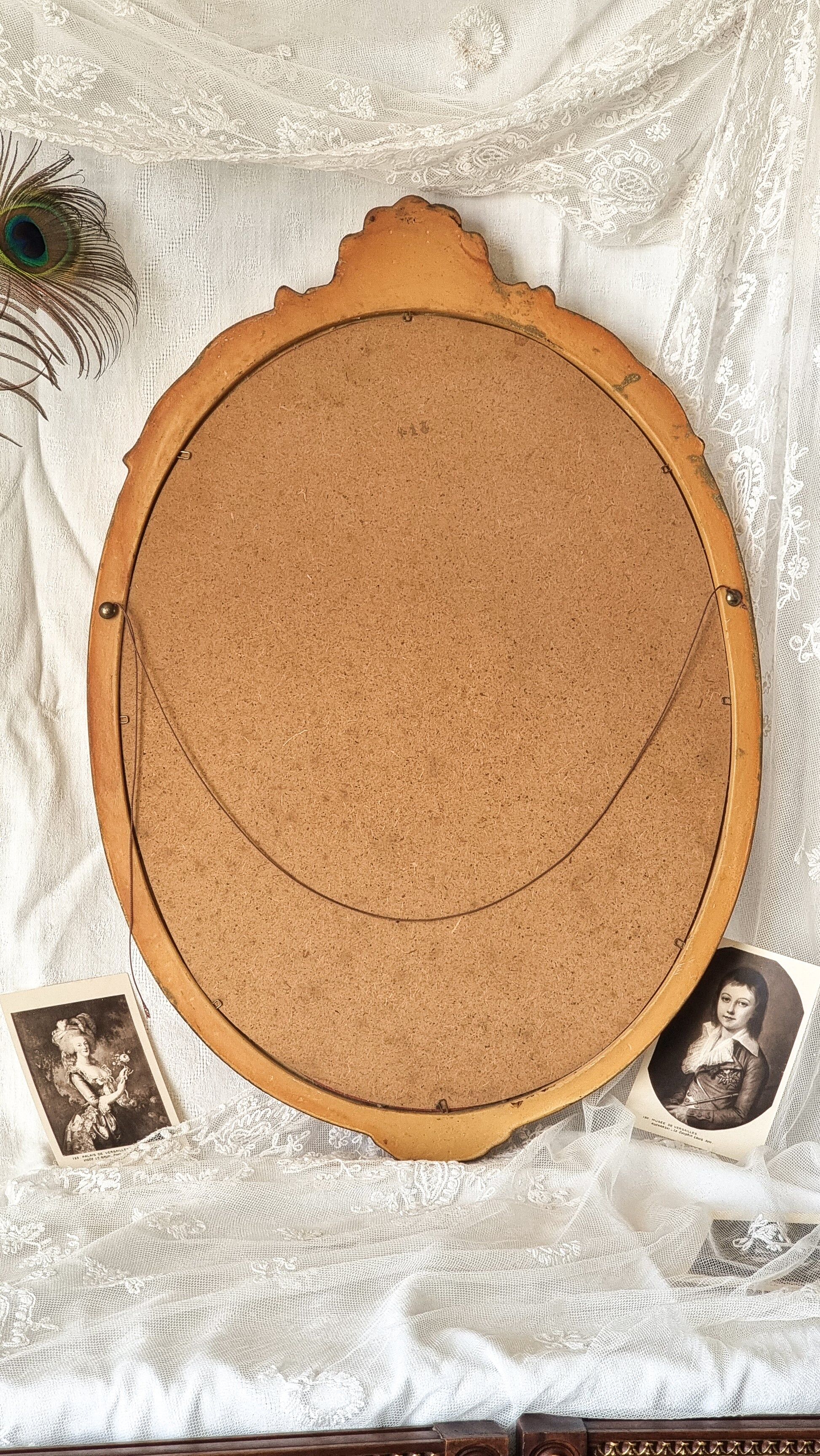 Golden rococo mirror