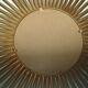 Chaty Vallauris sun mirror in gilded metal of 71 cm signed 50's / 60's