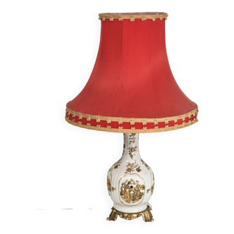 Lampe en porcelaine année 50