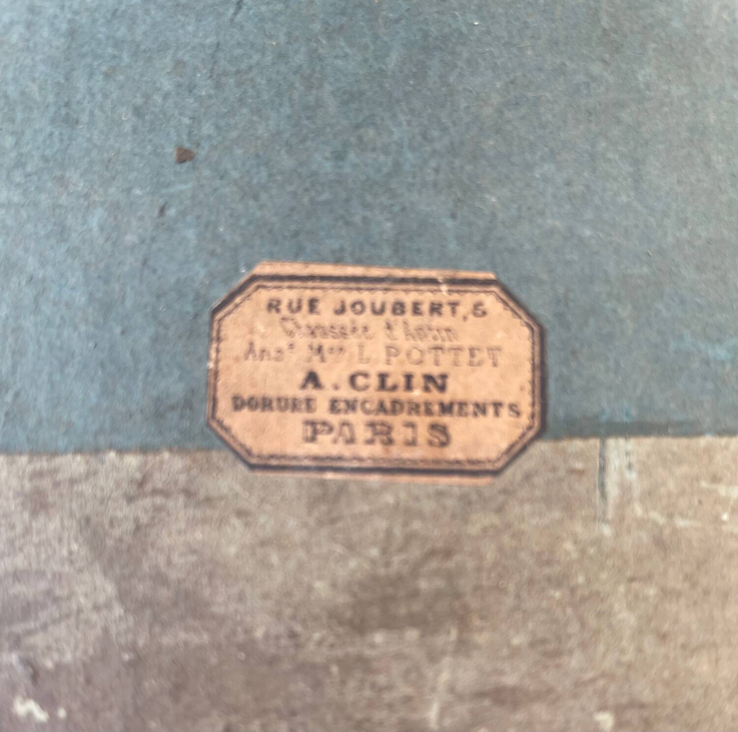 Oval miniature by eugène ciceri