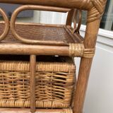 Vintage rattan chiffonier
