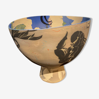 Ceramic vase unique piece Gilbert Portanier