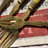 Set of 12 Dessert Cutlery - 1930s - Vintage Dessert Forks