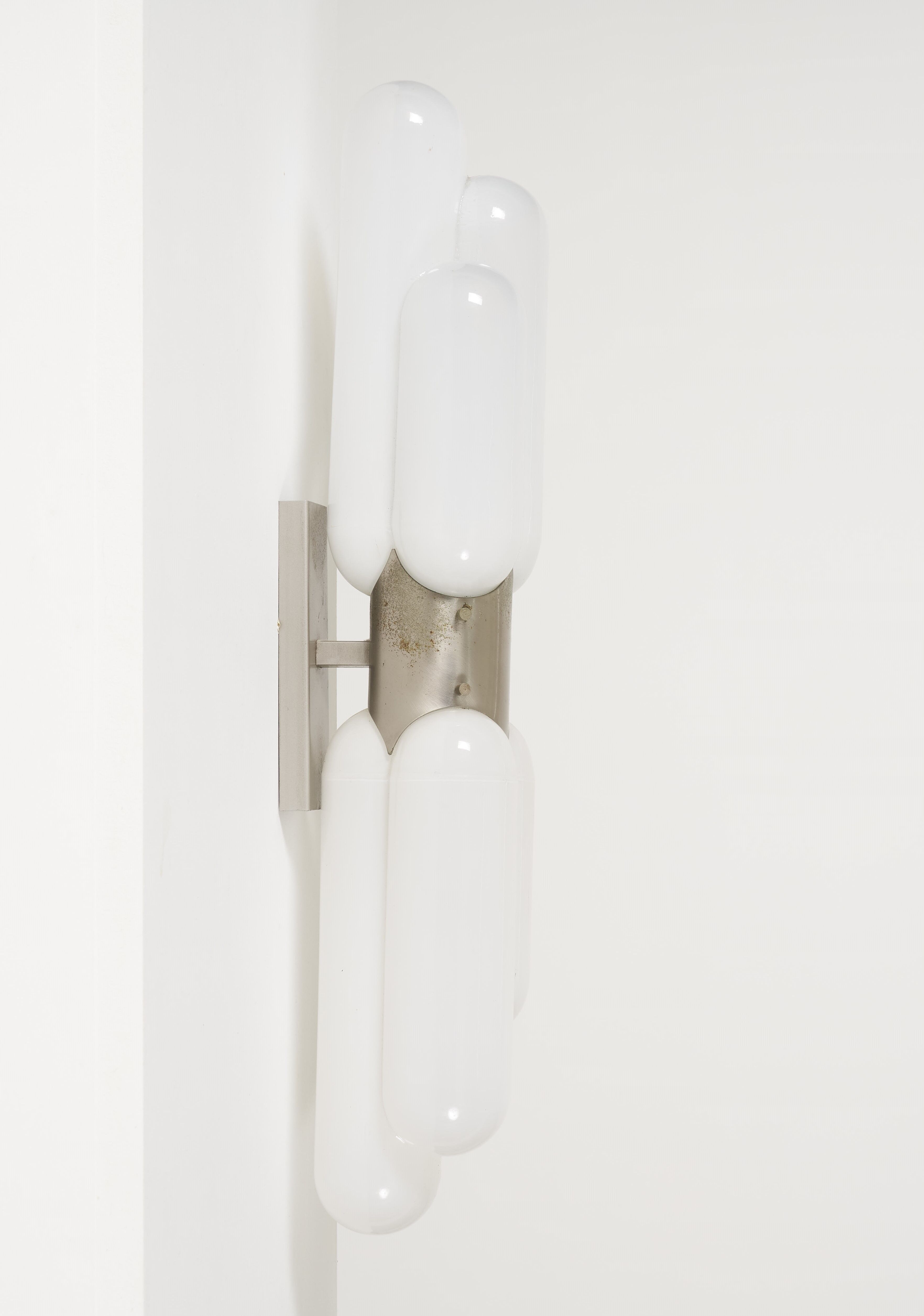 Pair of Carlo Nason wall lamps for Mazzega 1970