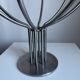 Candelabre en métal scandinave moderniste suédois vintage : milieu du siècle M