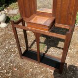Art Deco oak cloakroom