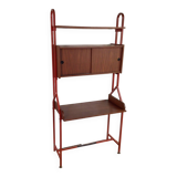 Vintage freestanding wall unit with desk