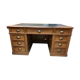 Desk has boxes