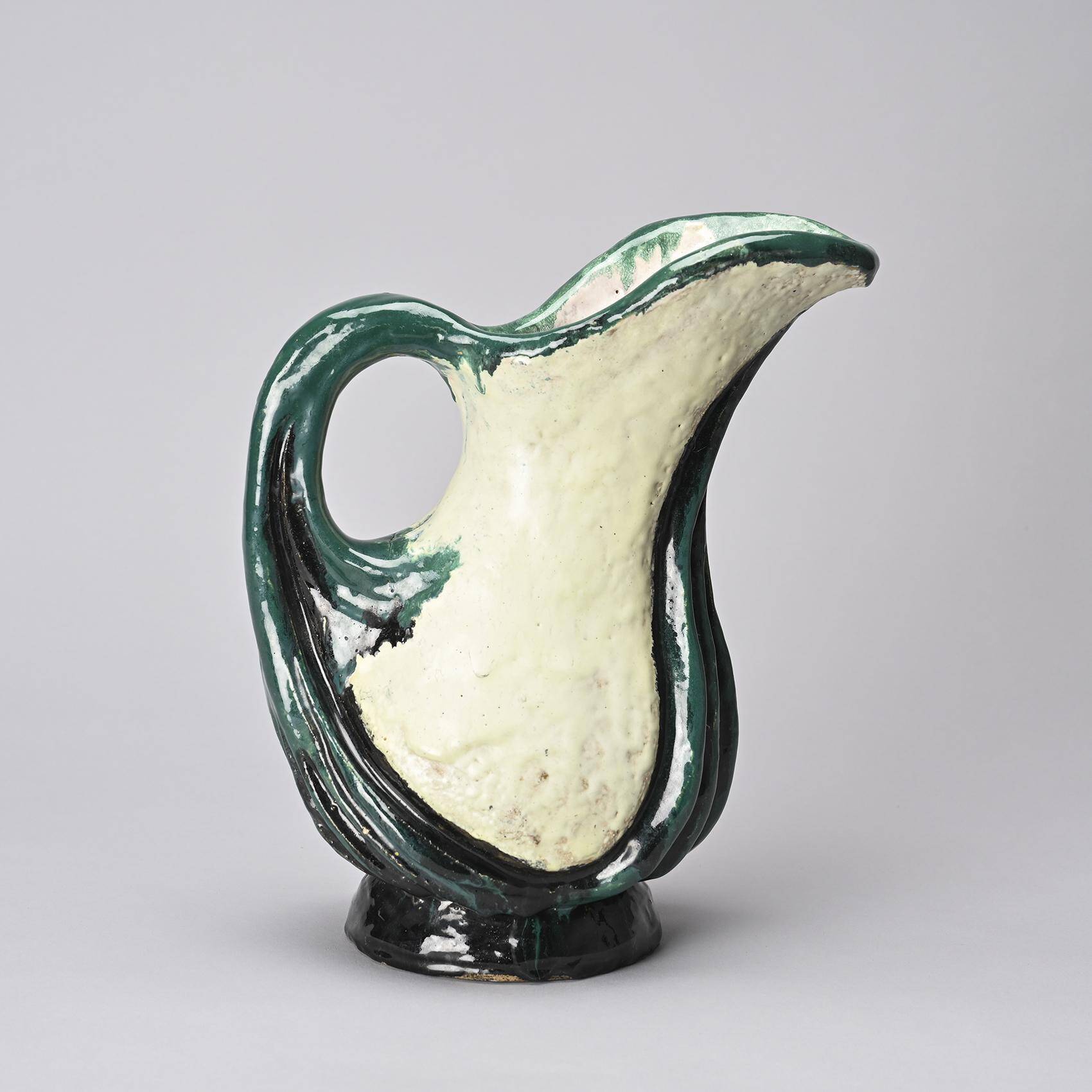 Hand-made pitcher by Alice Colonieu, circa 1965