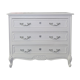Commode en chêne à pieds galbés, 3 tiroirs