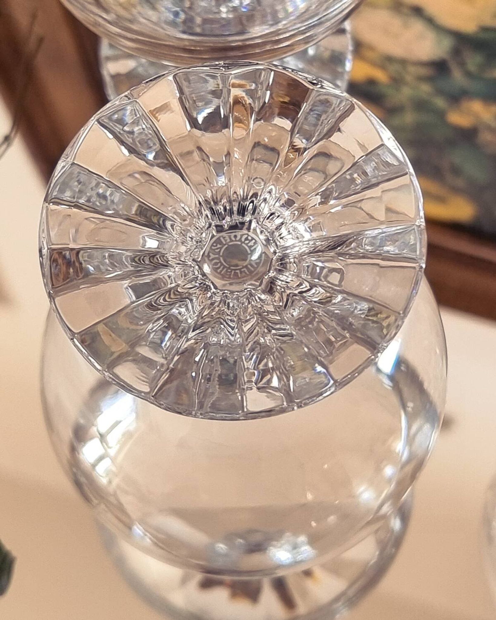 4 verres à cognac, cristal, Villeroy et Boch