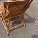 Wicker lounge chair