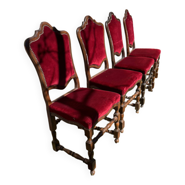 Chaises x4 style monastère