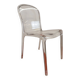 Chaise transparente monobloc en polycarbonate