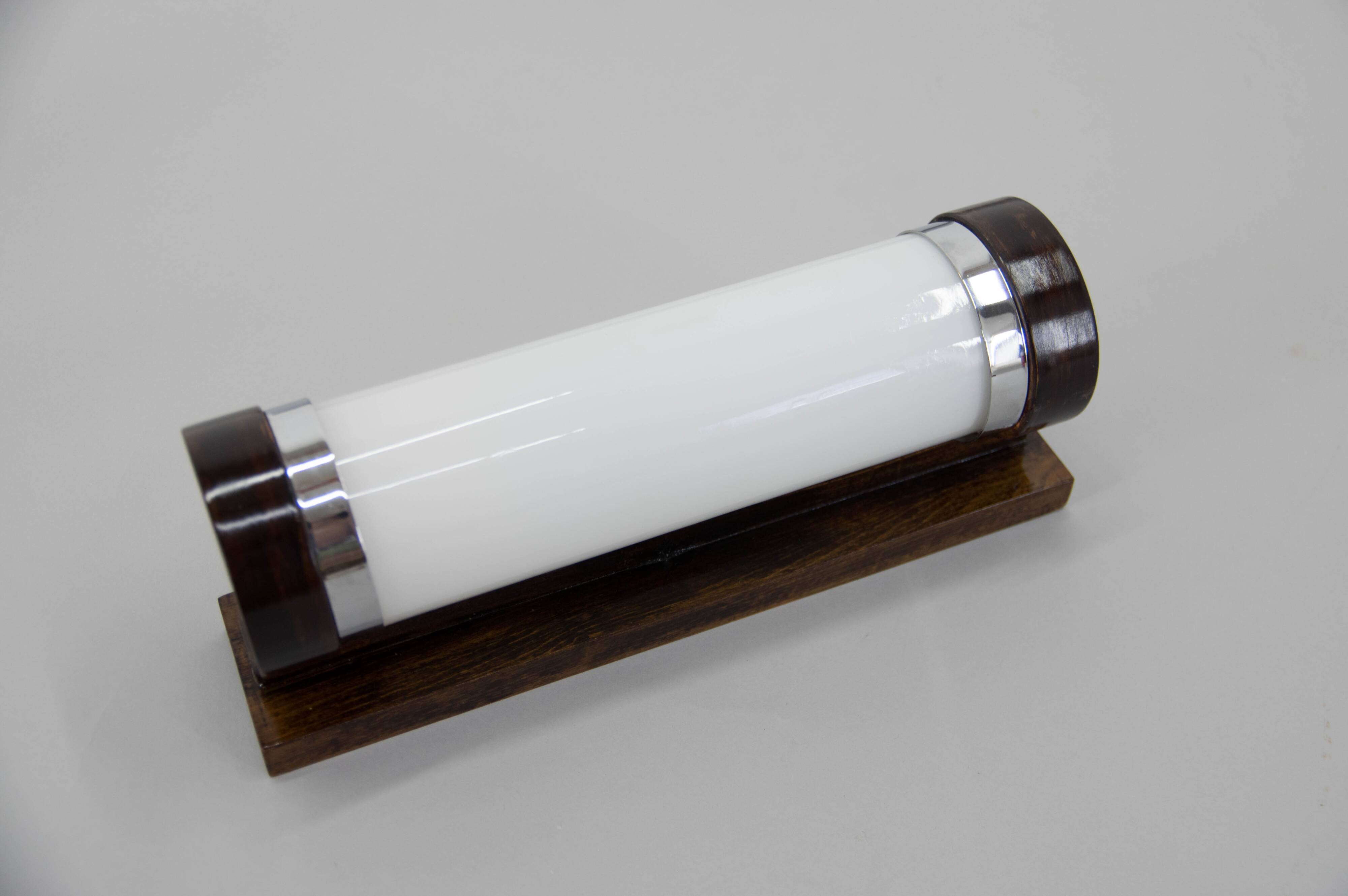Art Deco / Functionalist Wall Light, 1930s, Restored