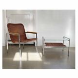 Fauteuil et table basse ou d'appoint, Gebr. Jonkers, années 50/60