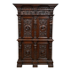 Cabinet d’apparat en bois richement sculpté dans le goût Renaissance