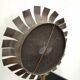 Brass mirror in flower shape, 9.5cm