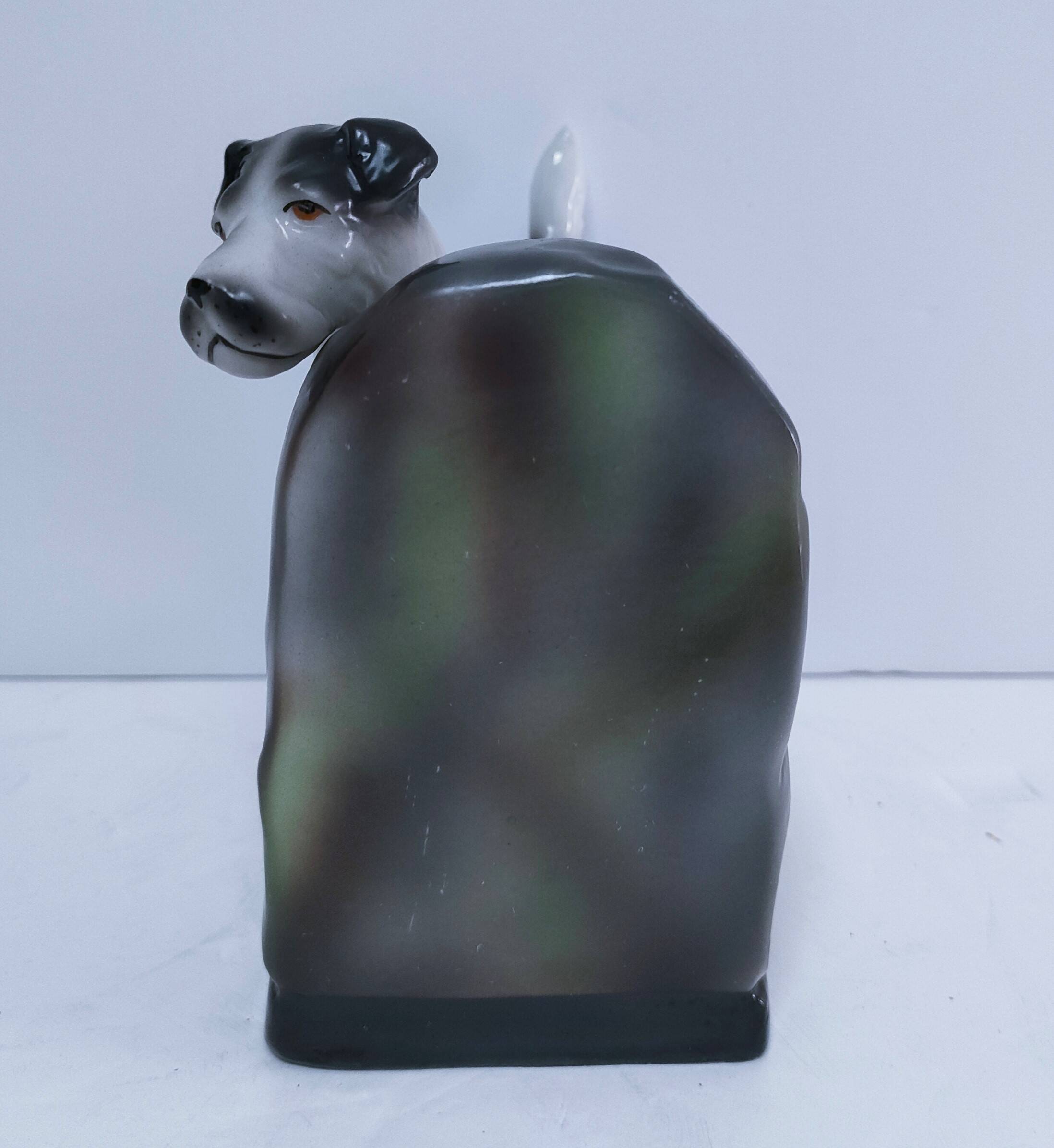 polychrome numbered porcelain fox terrier early 20th century