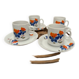 Lot 4 winterling bavaria vintage porcelain cups in perfect condition