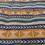 Handmade multi-colored kilim rug in pure wool 105x55 cm