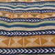 Handmade multi-colored kilim rug in pure wool 105x55 cm