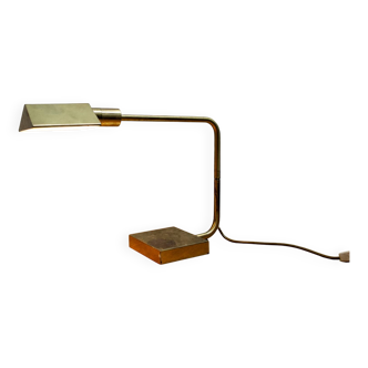 Lampada da scrivania in ottone anni '70