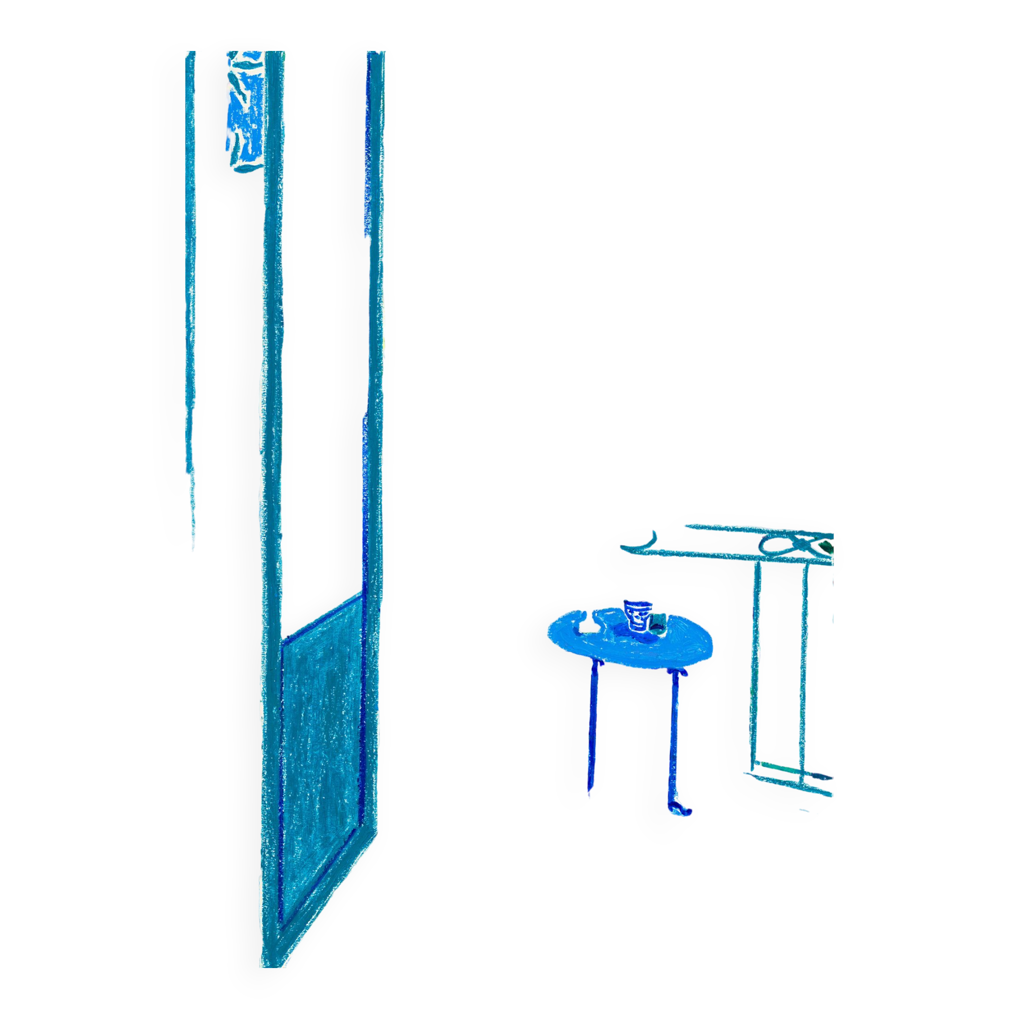 'Dream of Riviera Xii, Balcony to Endless Skies Print'