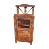 Table d'appoint vitré en teck birman