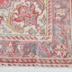 Tapis vintage turc classique rouge et crème