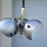 Suspension Lustre Space Age 1970 Eyeball Massive Art Belgium brushed aluminium