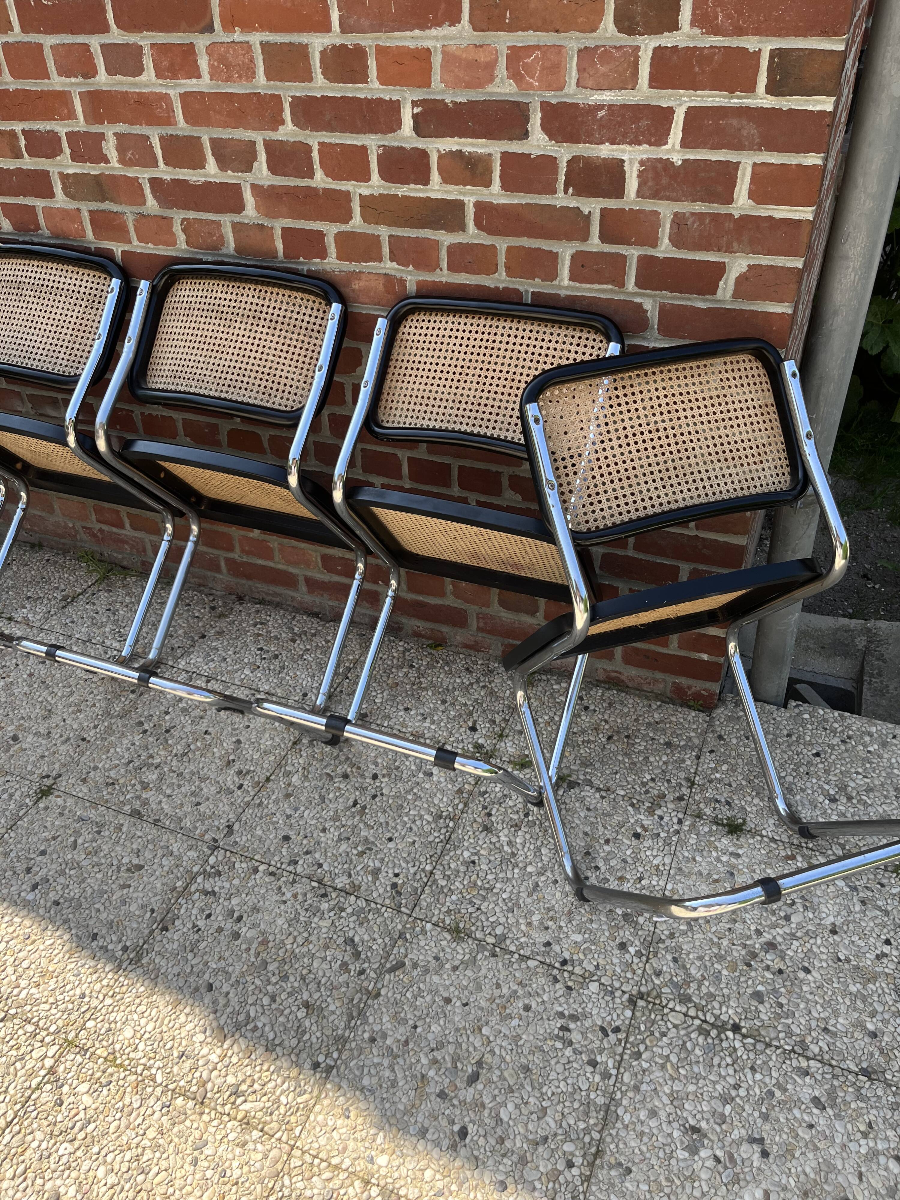 Set of 6 Breuer B32 chairs