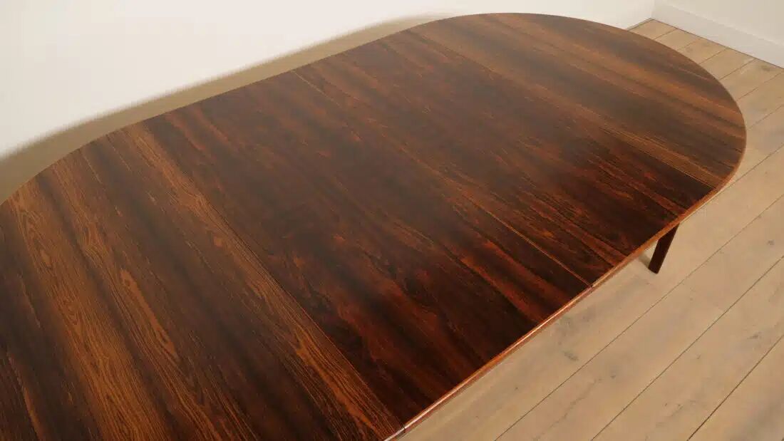 Vintage round dining table | extendable | Rosewood
