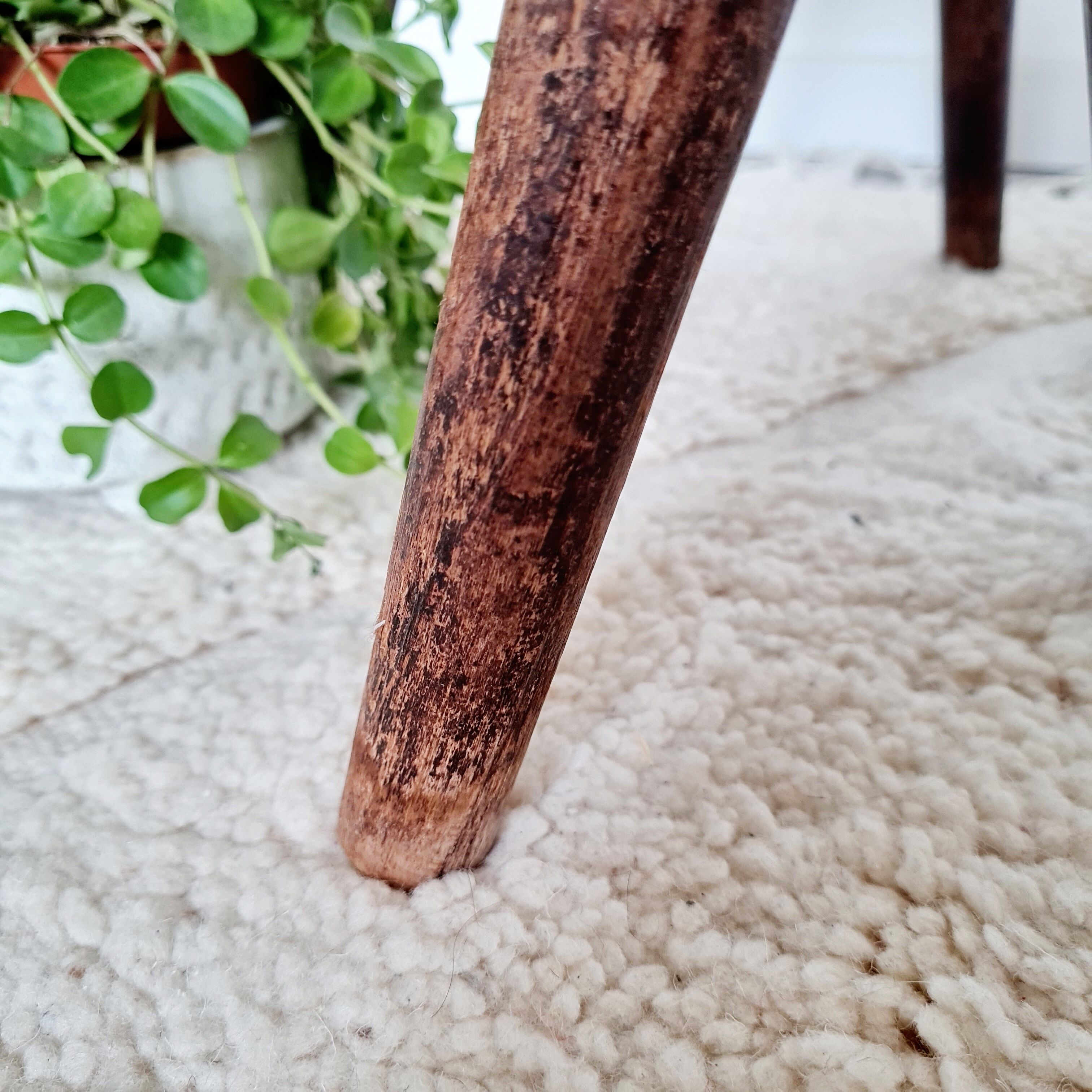 Pair of antique tripod stools