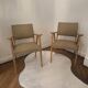 Paire de fauteuils bridge vintage 1950