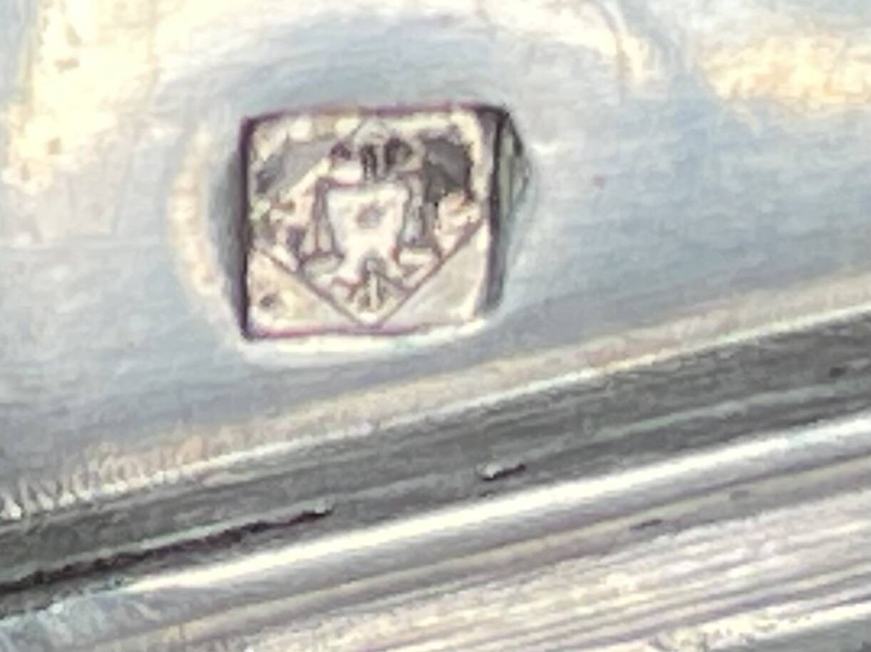silver-plated sugar tongs Christofle lion claws