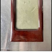 Antique  Art Deco Mahogany Wooden Frame  22.5 cm x 13.5 cm  convex glass