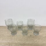 Set of 6 vintage drink glasses Ravenhead Siesta by Hardie Williamson , 1970