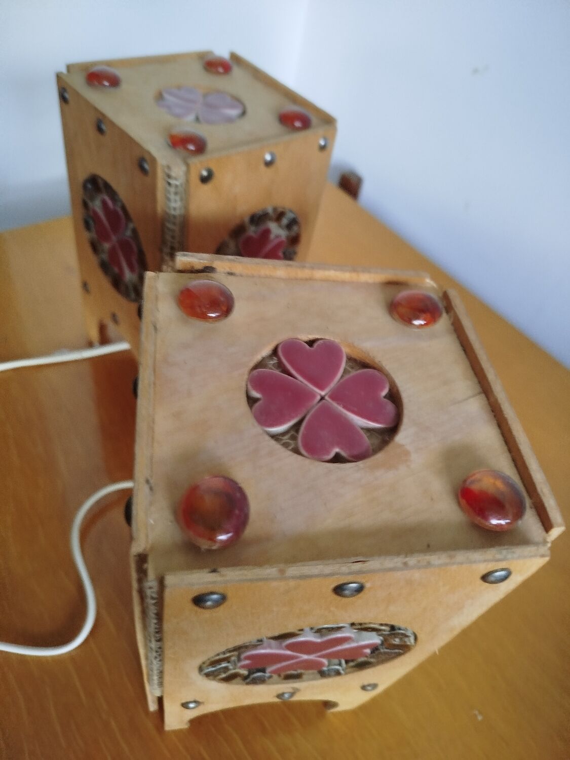 Pair of Otto Eelund Scandinavian lamps – Sweden, 1960s/70s