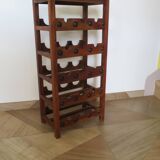 Solid wood wine rack