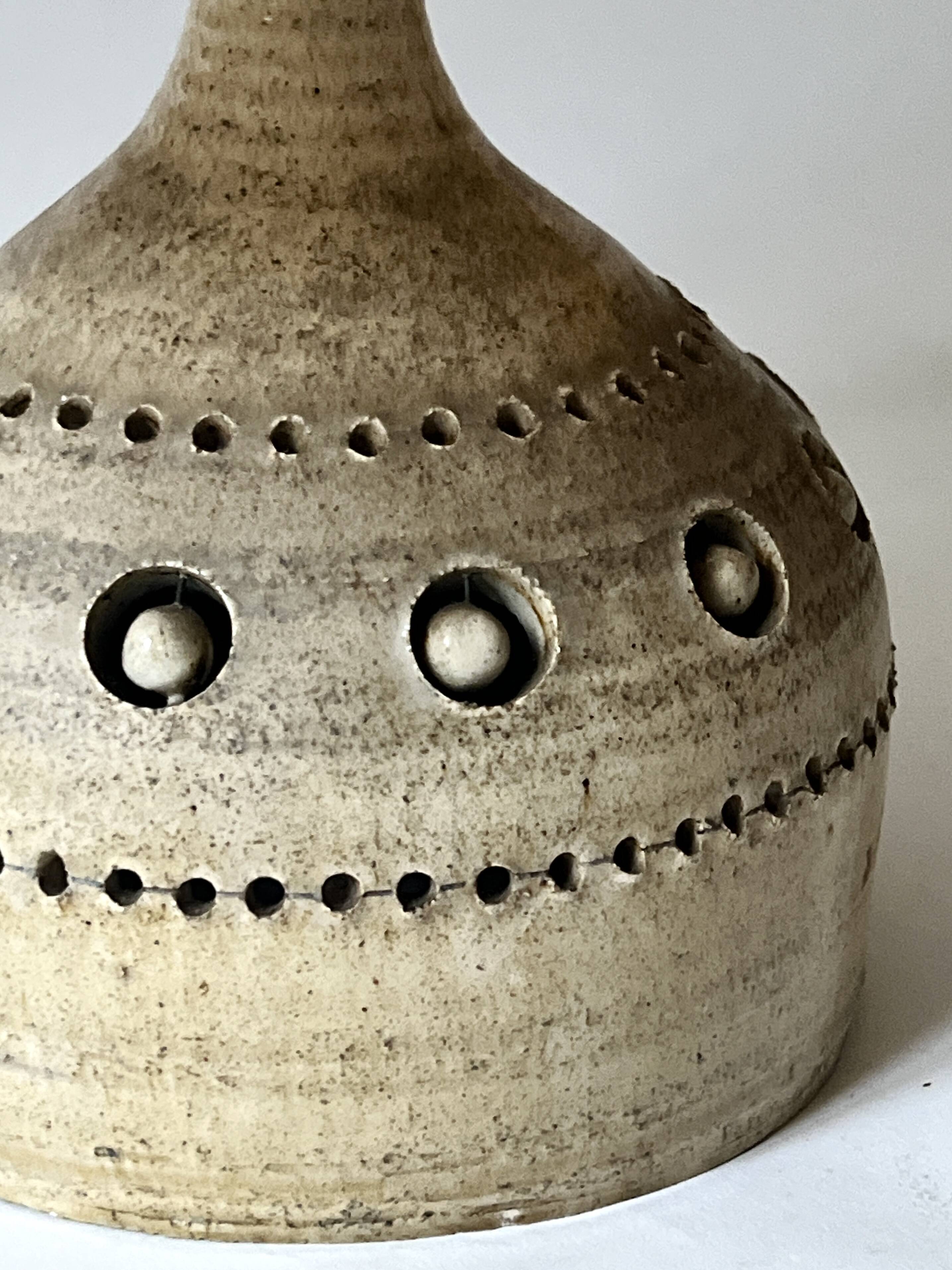 Ceramic table lamp by Georges Pelletier, 1970